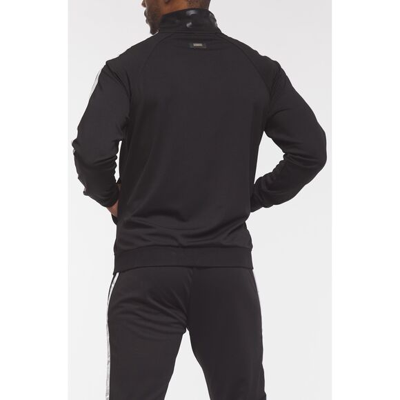 NEW Vibora Black Mens Full Zip Tracksuit Side Stripe Logo Design DELTA1 Model XL - Picture 4 of 6